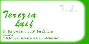 terezia luif business card